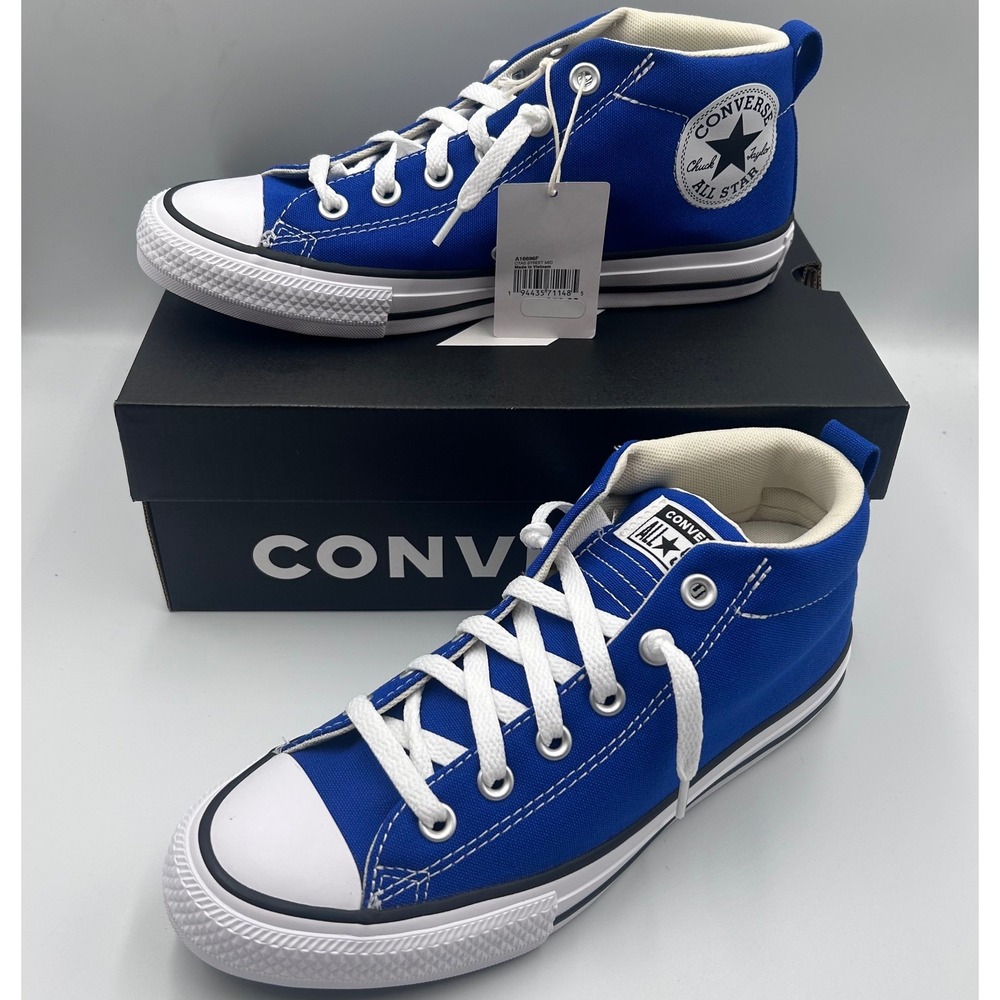 Converse Chuck Taylor All Star Street Mid Blue White A16696F Kids Size 6 NEW